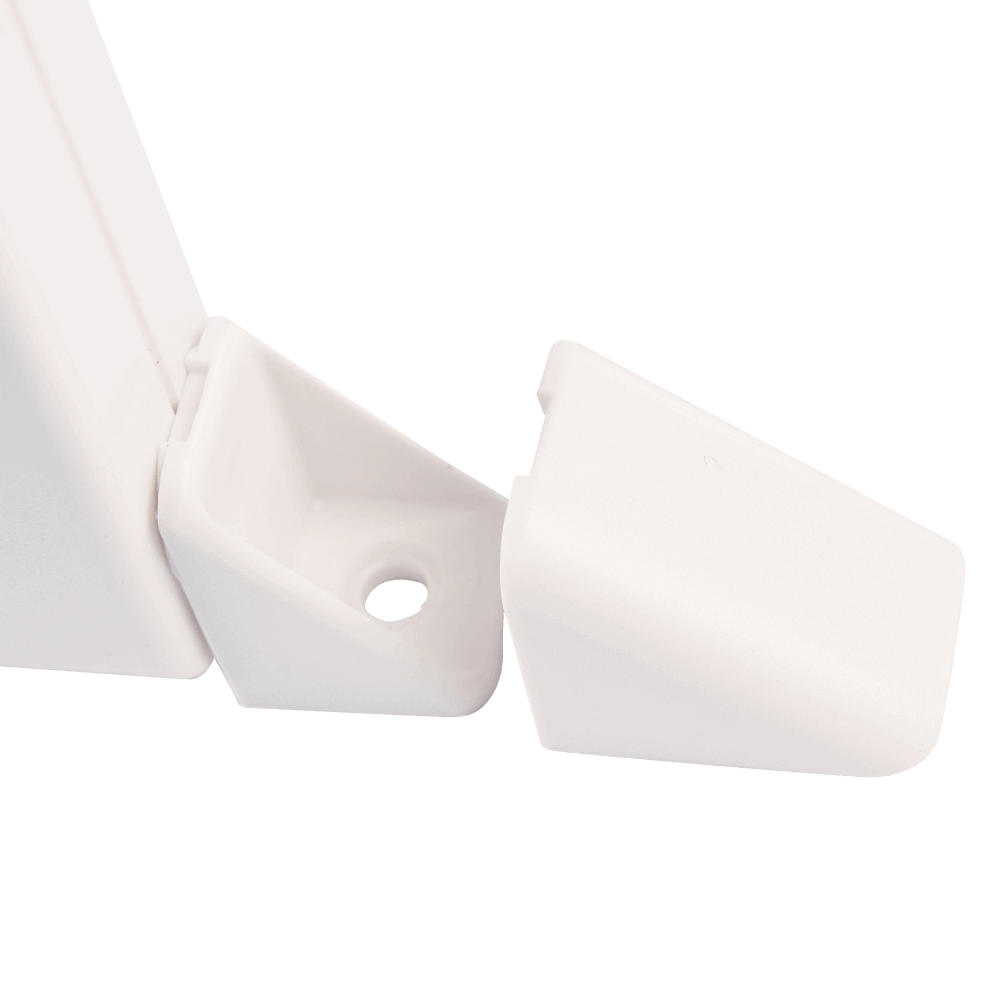 Gurtwickler mini AUFPUTZ | Aufputzgurtwickler mit Designkappen inkl. 14mm Gurt, Lochabstand 15,3cm