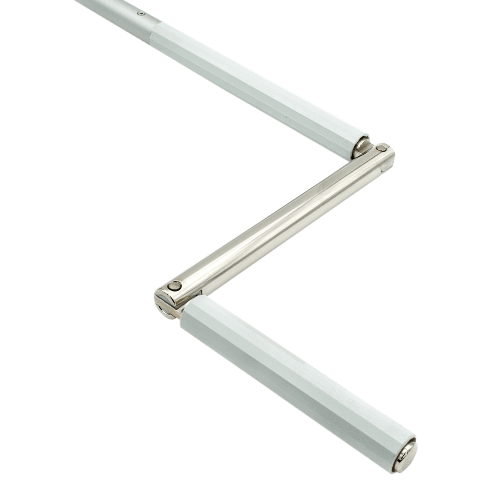 SET Kurbelstange | aus Aluminium inklusive Gelenklagerplatte 45° mit 4-Kant-Stift 6mm x 6mm