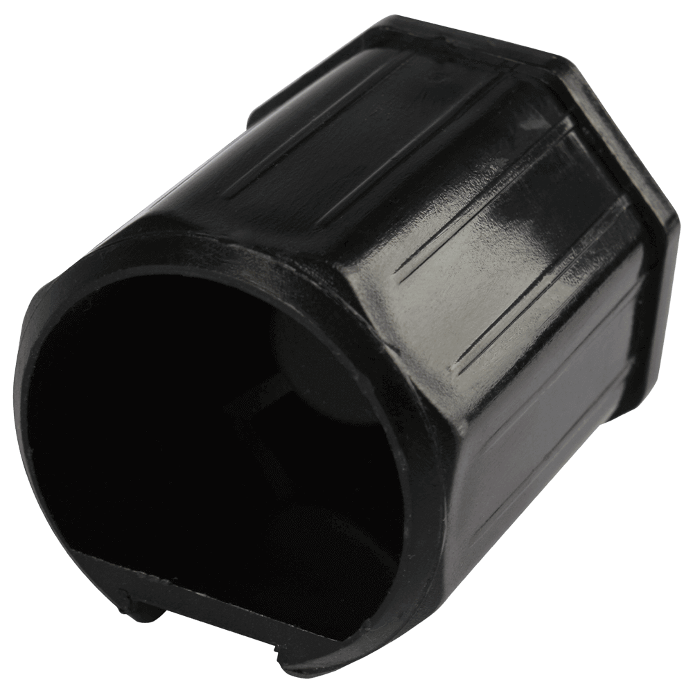 Walzenkapsel mini | aus PVC für 40mm 8-Kant Stahlwellen geeignet, Stahlstift Ø 9,8mm