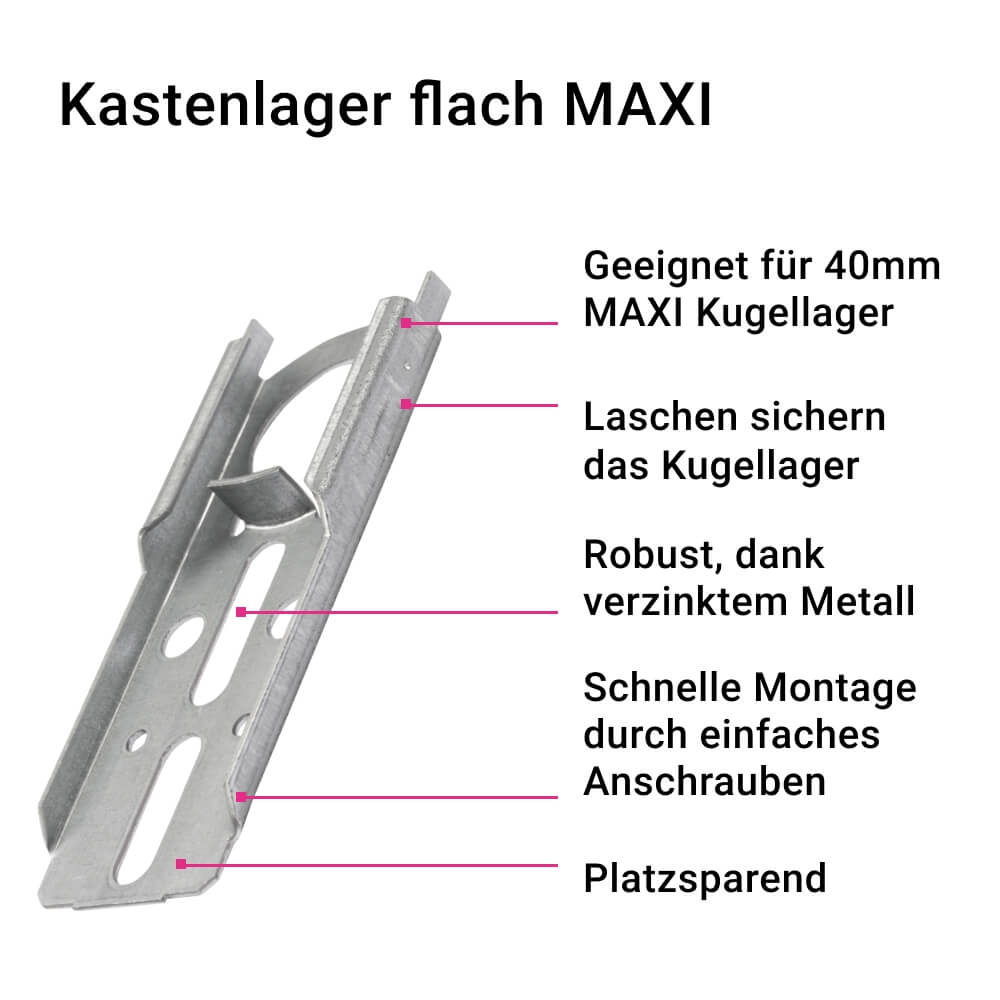 SET Zubehör MAXI  Umrüstung auf Motor, Kastenlager Kugellager Kapsel