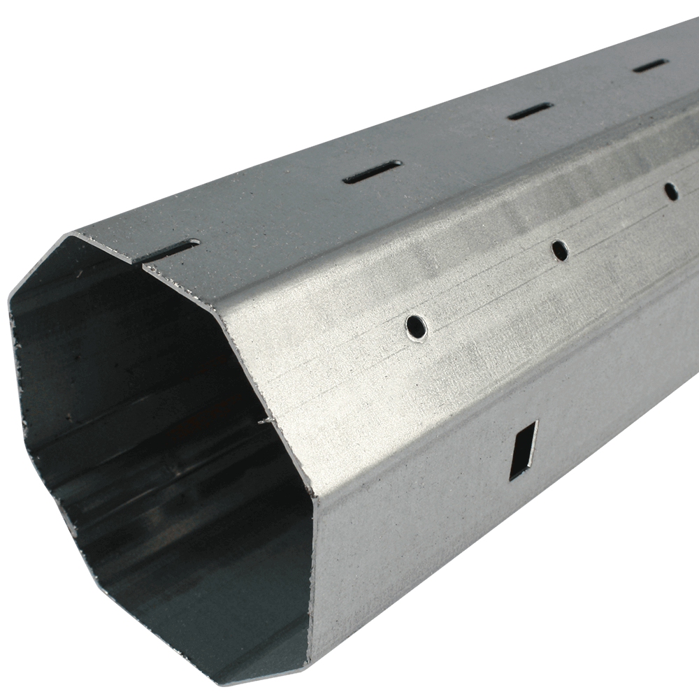 Stahlwelle MAXI 1mm | Wandstärke 1mm, 8-Kant Stahlwelle mit 60mm Schlüsselweite, galvanisch verzinkt