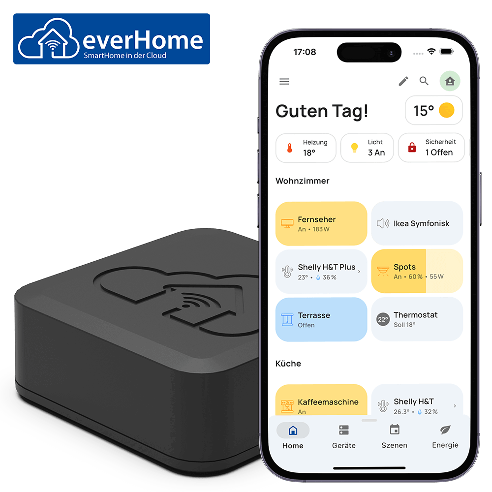 everHome Smarthome System | Cloudbox 3.0 PLUS fr mobile und autom. Steuerung