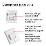 Gurtfhrung DiHa ESM MAXI (mit Gurtausbau) | fr 20-24mm breites Gurtband mit Brsten & Rolle