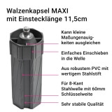 SET Zubehr MAXI inkl. Welle 1mm | alle Einbauteile fr 2 Bausituationen Gurt- oder Motorantrieb