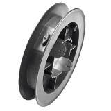 Gurtscheibe MAXI | aus PVC fr 8-Kant Stahlwelle mit 60mm Schlsselweite und 22-24mm breites Gurtband