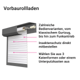 Vorbaurollladen | Online-Konfigurator fr unsere rolllra Vorbaurollladen - einfach selbst zusammenstellen!