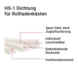 Rollladen-Dichtung HS1 | effektive Reduzierung von Zugluft