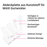 Abdeckplatte Kunststoff | fr MAXI-Gurtwickler mit verschiedenen Lochabstnden zur Auswahl