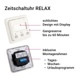 Rollladenmotor inkl. Zeitschaltuhr | Zeitschalter RELAX mit elektrischem Antrieb im SET