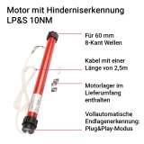 Rollladenmotor LP&S | elektronischer Rohrmotor mit Hinderniserkennung