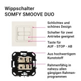 Wippschalter SOMFY SMOOVE | Bedienung fr Rollladen & Markisen als Uno/ Duo (Nachfolger von Inis Uno/ Duo)